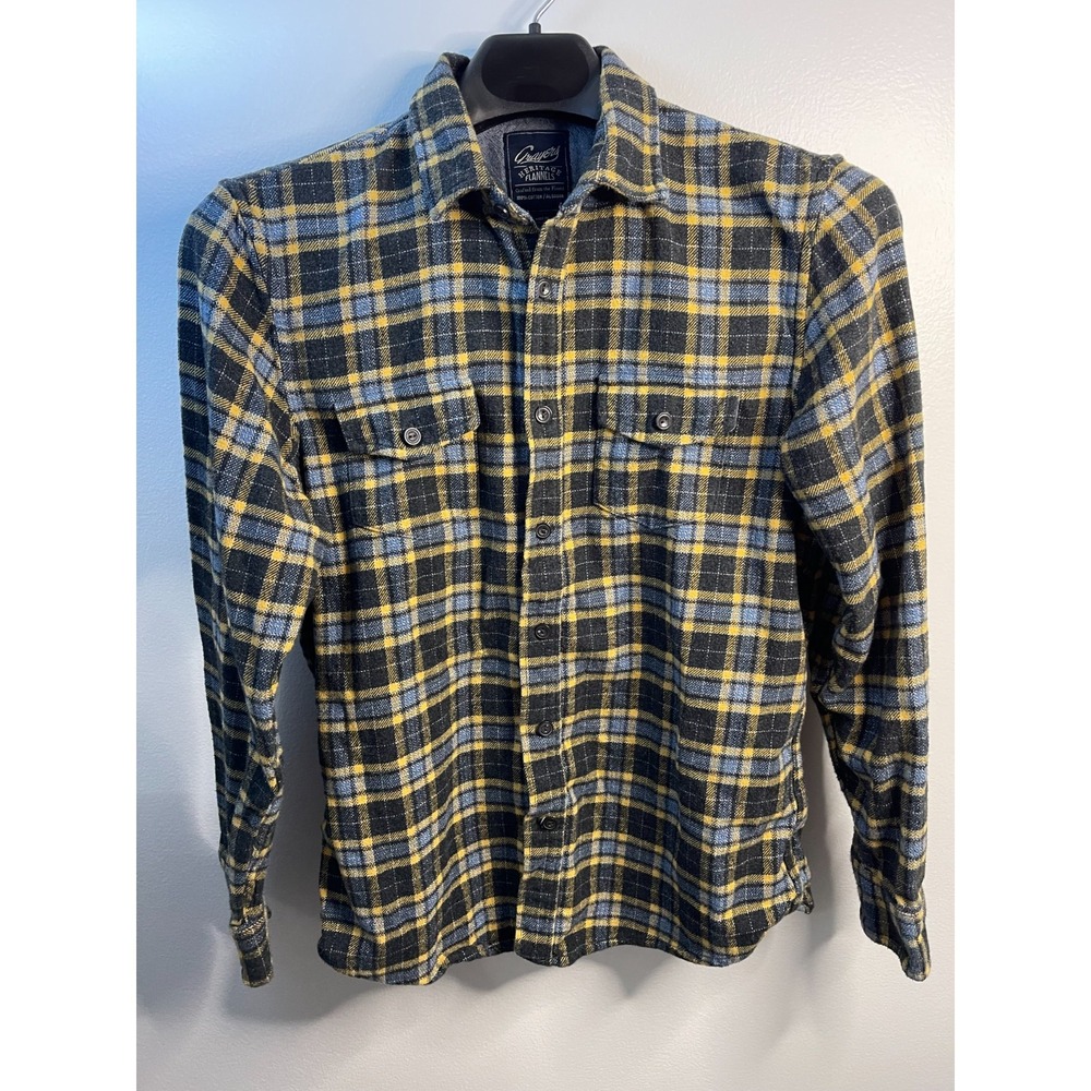 Grayers Mens Button Down Flannel Shirt Size M (Blue)